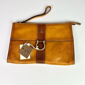 Pratesi Italian Leather Clutch Wristlet NWT